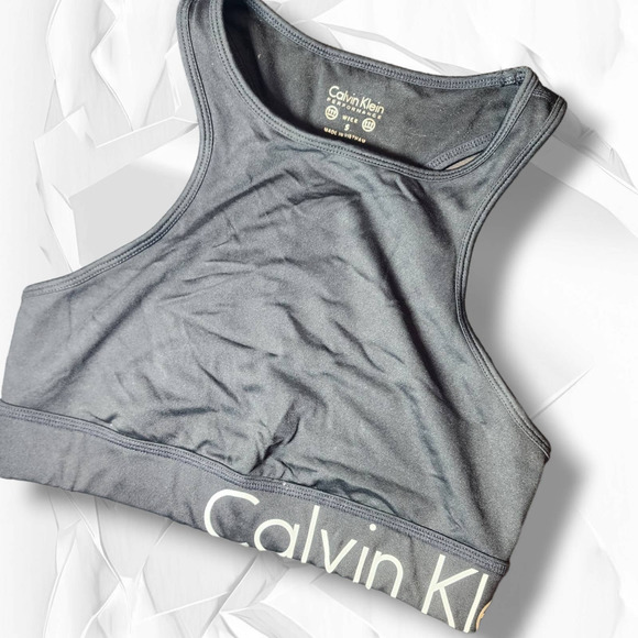 High Neck Calvin Klein Sports Bra - Picture 2 of 6